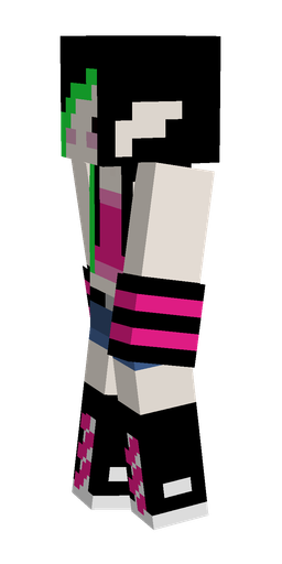 Black skin: body, left side render