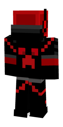 Black skin: body, back render