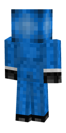 Blue skin: body, back render
