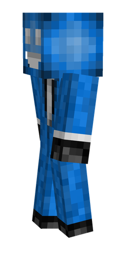 Blue skin: body, left side render