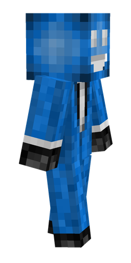 Blue skin: body, right side render