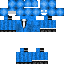 Blue skin: raw texture render