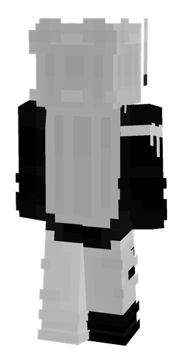 Black skin: body, back render