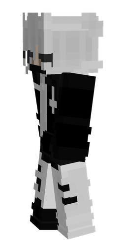 Black skin: body, left side render