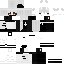 Black skin: raw texture render