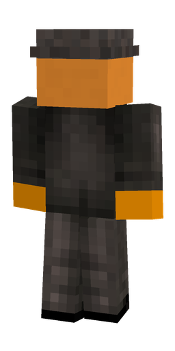 Black skin: body, back render