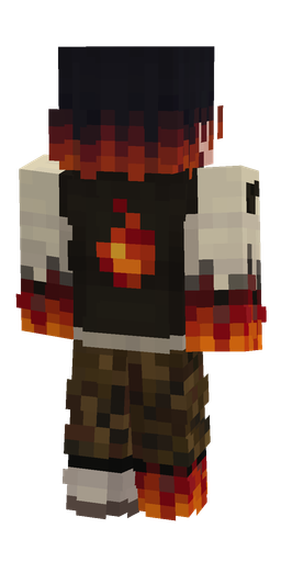 Black skin: body, back render