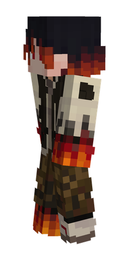 Black skin: body, left side render