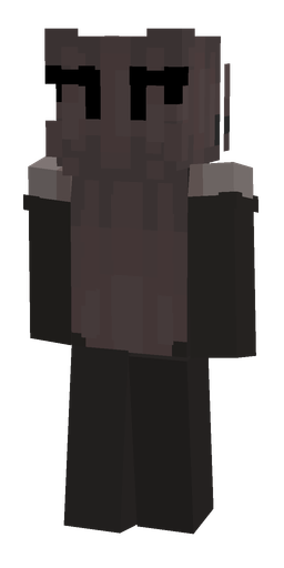Black skin: body, back render
