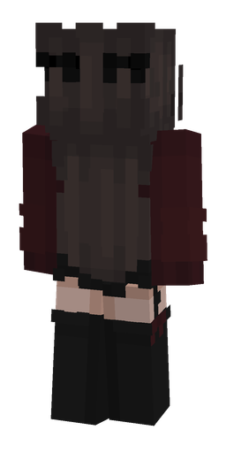 Black skin: body, back render