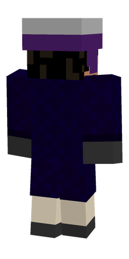 Black skin: body, back render