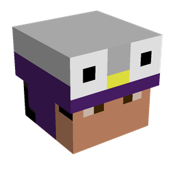 Black skin: head render