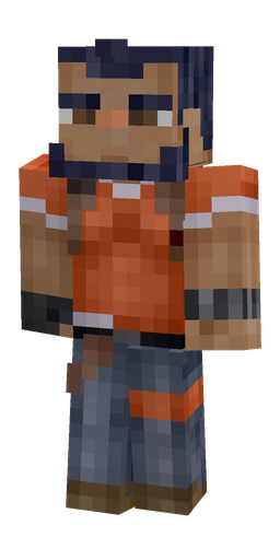 Blue skin: body, front render