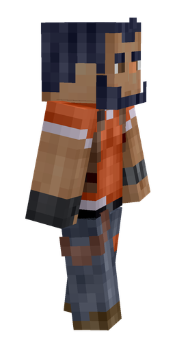 Blue skin: body, right side render