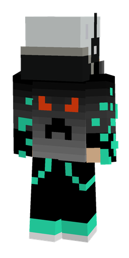 Black skin: body, back render
