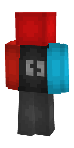 Black skin: body, back render