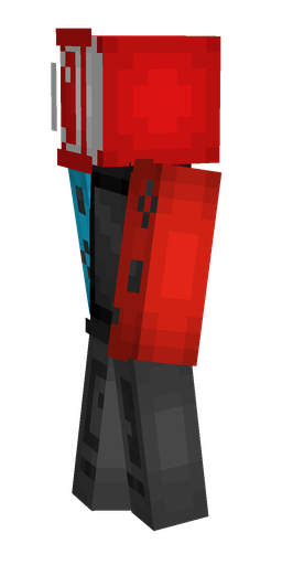 Black skin: body, left side render
