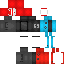 Black skin: raw texture render