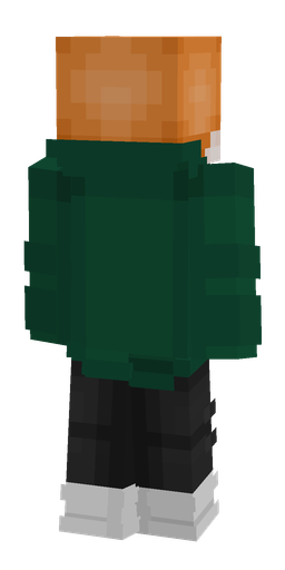 Black skin: body, back render