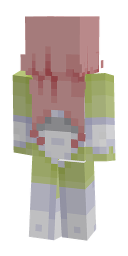 Blue skin: body, back render