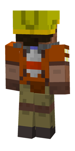 Black skin: body, back render