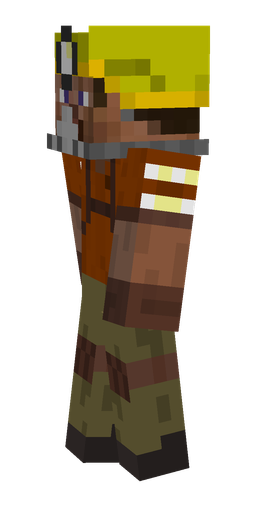 Black skin: body, left side render