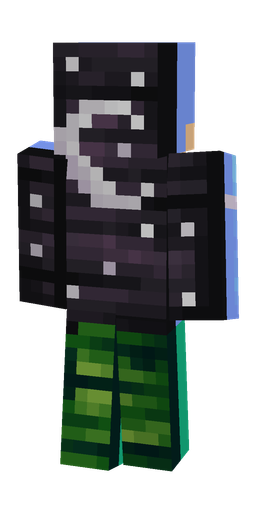 Black skin: body, front render