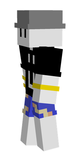 Black skin: body, left side render