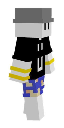 Black skin: body, right side render