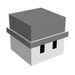 Black skin: head render