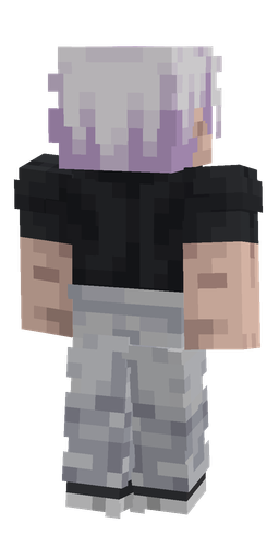 Black skin: body, back render
