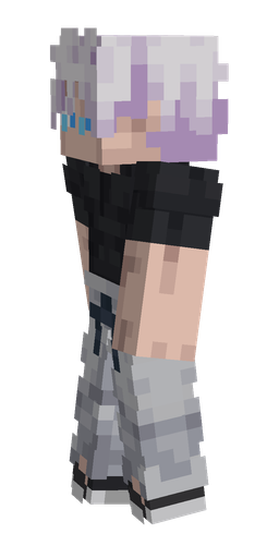 Black skin: body, left side render