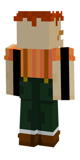 Brown skin: body, back render