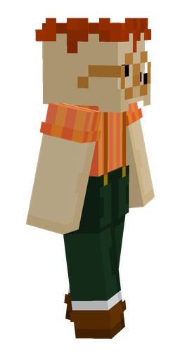 Brown skin: body, right side render