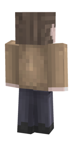 Black skin: body, back render