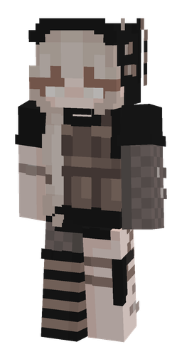 Black skin: body, front render