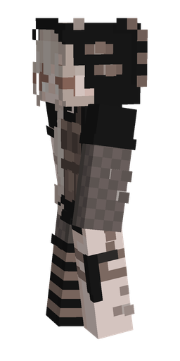 Black skin: body, left side render