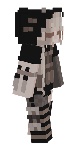 Black skin: body, right side render