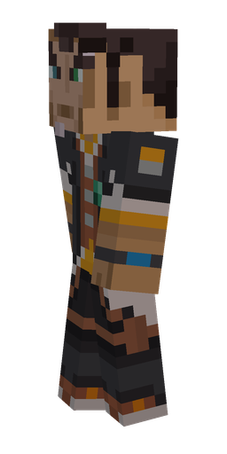 Black skin: body, left side render