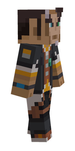 Black skin: body, right side render