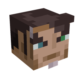 Black skin: head render