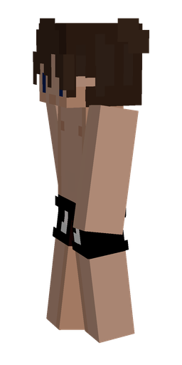 Brown skin: body, left side render