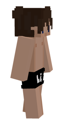 Brown skin: body, right side render