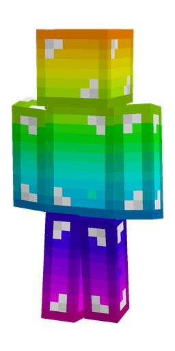 Blue skin: body, back render