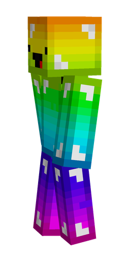 Blue skin: body, left side render