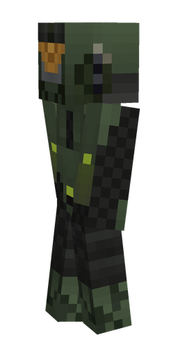 Black skin: body, left side render