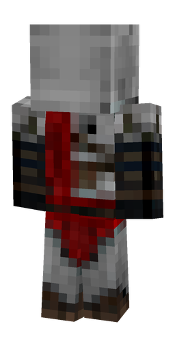 Black skin: body, back render