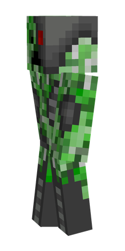 Black skin: body, left side render