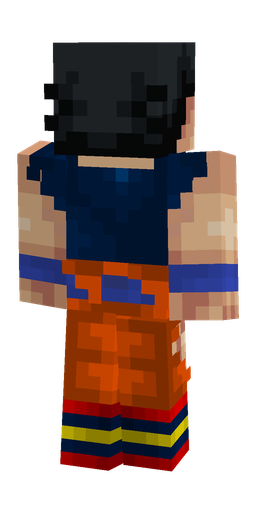 Black skin: body, back render