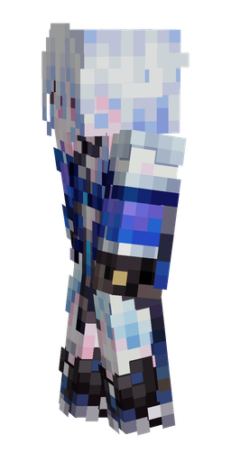 Black skin: body, left side render